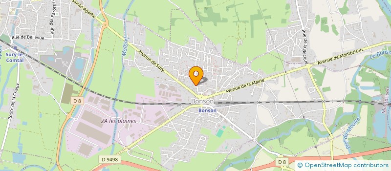 localisation de l'entreprise SCI MEDITRINA  BONSON