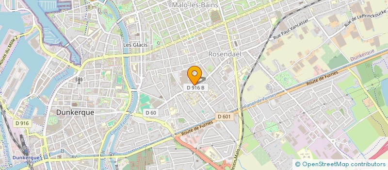 localisation de l'entreprise SCI MEDNUC FLANDRE à DUNKERQUE