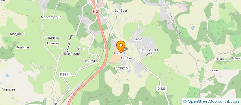 localisation de l'entreprise SCI MEDOC  PUJOLS