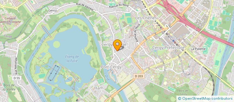 localisation de l'entreprise SCI MEDOUS  CERGY