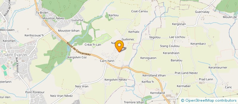 localisation de l'entreprise SCI MEERU  SAINT-EVARZEC