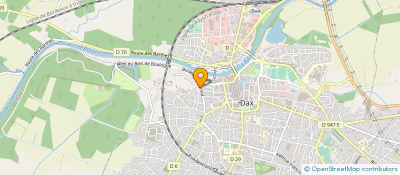 localisation de l'entreprise SCI MEESDICAL  DAX