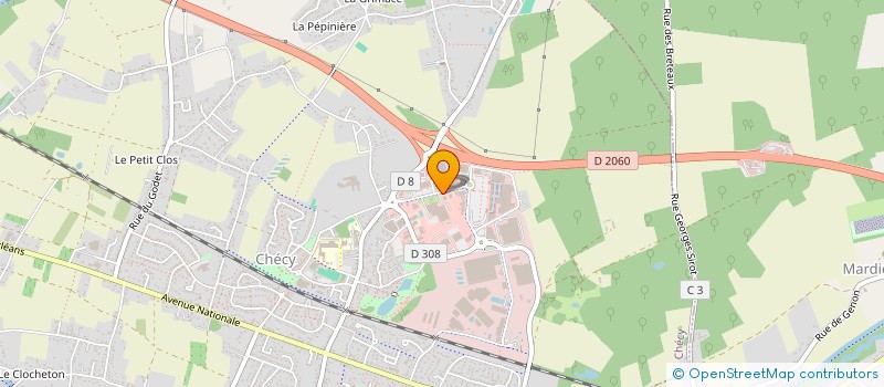 localisation de l'entreprise SCI MEFAGUE SUD  CHECY