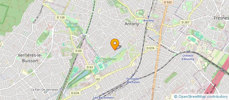 localisation de l'entreprise SCI MEFFRE à ANTONY