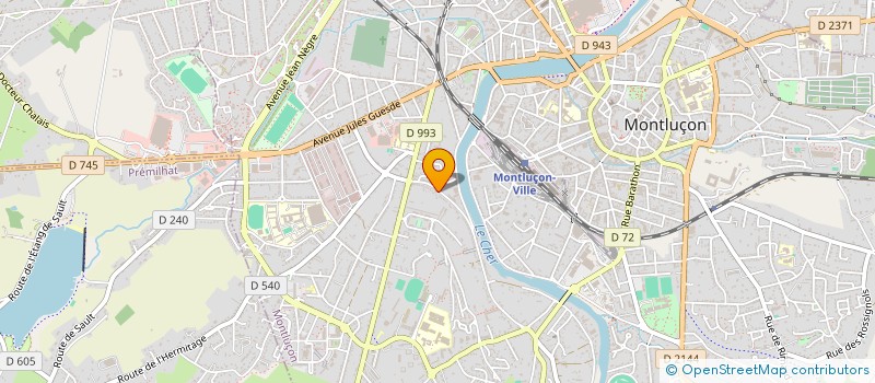 localisation de l'entreprise SCI MEFLOG à MONTLUCON