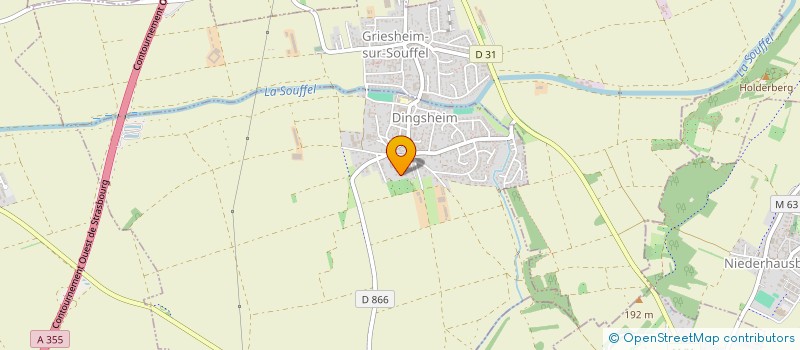 localisation de l'entreprise SCI MEFUSION  DINGSHEIM