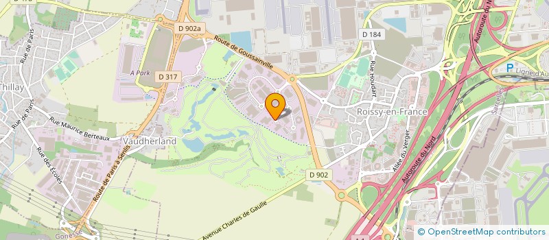 localisation de l'entreprise SCI MEG ROISSY  ROISSY-EN-FRANCE