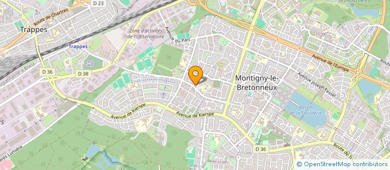 localisation de l'entreprise SCI MEGA  MONTIGNY-LE-BRETONNEUX