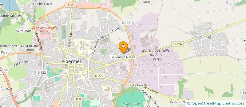 localisation de l'entreprise SCI MEGA  PLOERMEL