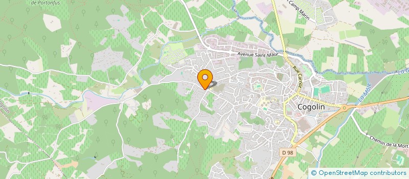 localisation de l'entreprise SCI MEGA  COGOLIN