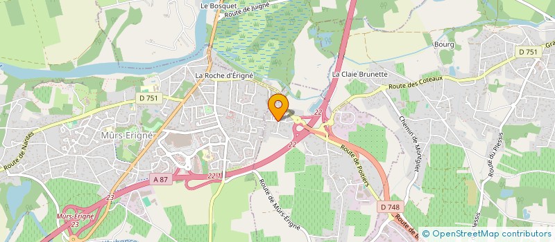 localisation de l'entreprise SCI MEGA BAT  SAINT-MELAINE-SUR-AUBANCE