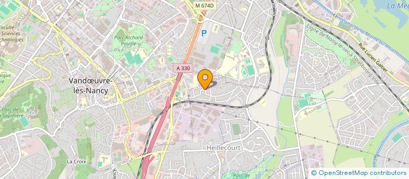 localisation de l'entreprise SCI MEGA DG  HEILLECOURT