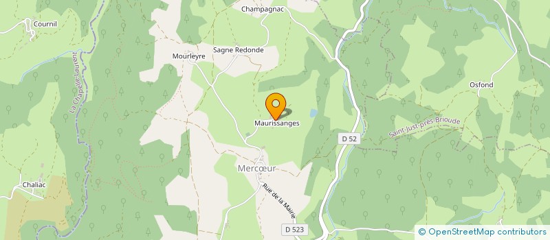 localisation de l'entreprise SCI MEGA FM  MERCOEUR