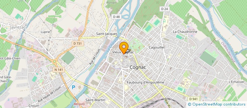 localisation de l'entreprise SCI MEGADUR à COGNAC