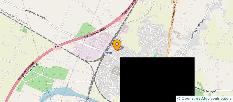 localisation de l'entreprise SCI MEGALIK  LIVRON-SUR-DROME