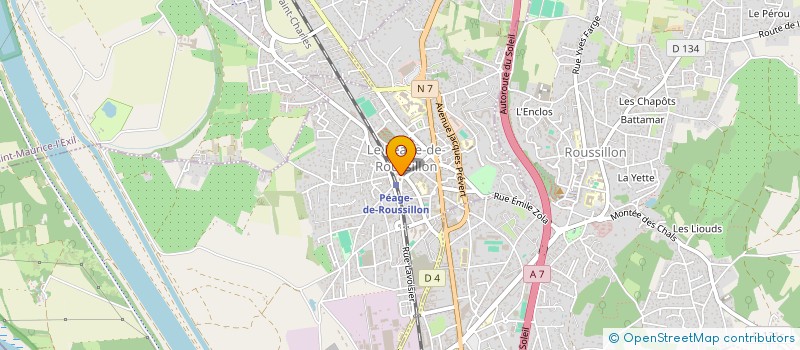 localisation de l'entreprise SCI MEGANTIC  LE PEAGE-DE-ROUSSILLON