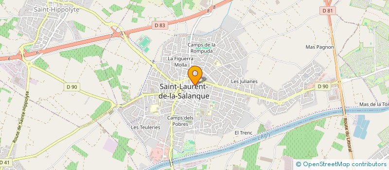 localisation de l'entreprise SCI MEGASTEL  SAINT-LAURENT-DE-LA-SALANQUE