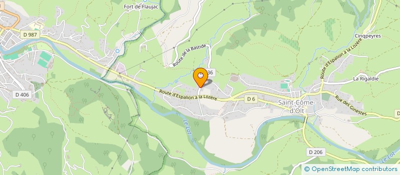 localisation de l'entreprise SCI MEGAWATT  SAINT-COME-D'OLT