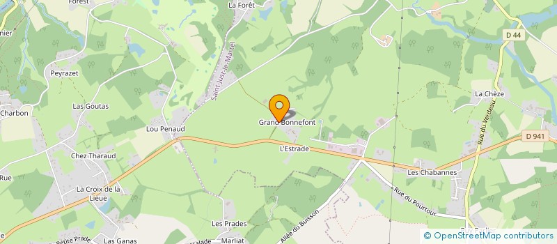 localisation de l'entreprise SCI MEGE à SAINT-JUST-LE-MARTEL