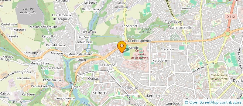 localisation de l'entreprise SCI MEGELITES  BREST