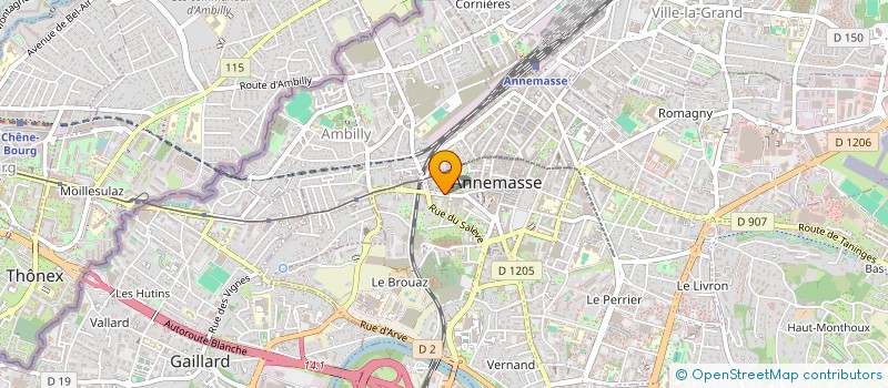 localisation de l'entreprise SCI MEGEVAND à ANNEMASSE