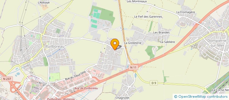 localisation de l'entreprise SCI MEGG  PUILBOREAU