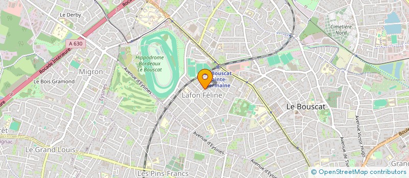 localisation de l'entreprise SCI MEGHANN  LE BOUSCAT