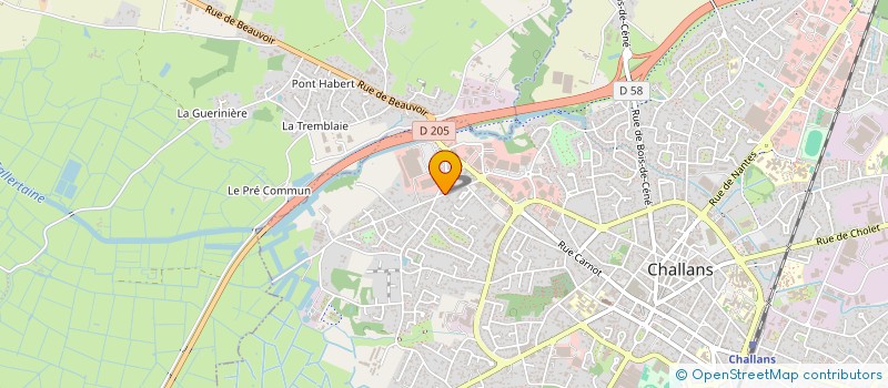 localisation de l'entreprise SCI MEGNAN DEROUARD à SOULLANS