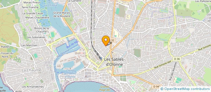 localisation de l'entreprise SCI MEGROZ à LES SABLES D'OLONNE