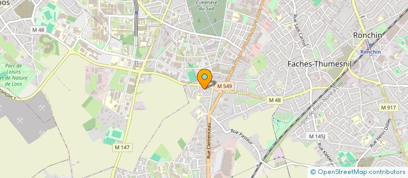 localisation de l'entreprise SCI MEGUELLATNI  WATTIGNIES