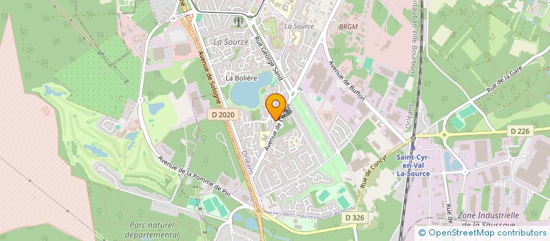 localisation de l'entreprise SCI MEHARI à ORLEANS
