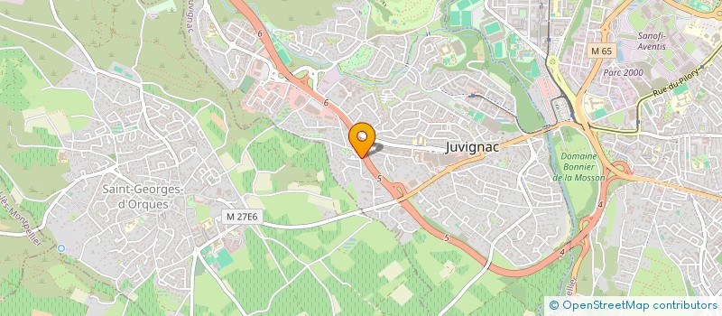 localisation de l'entreprise SCI MEHCHE  JUVIGNAC