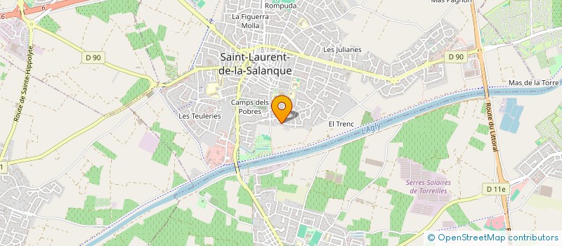 localisation de l'entreprise SCI MEHD-ISMA  SAINT-LAURENT-DE-LA-SALANQUE