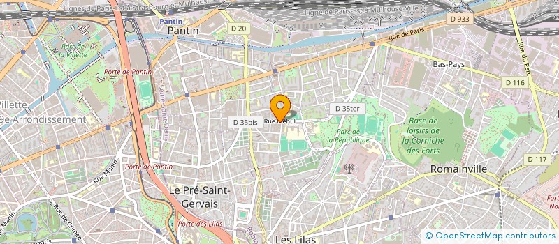localisation de l'entreprise SCI MEHUL à PANTIN