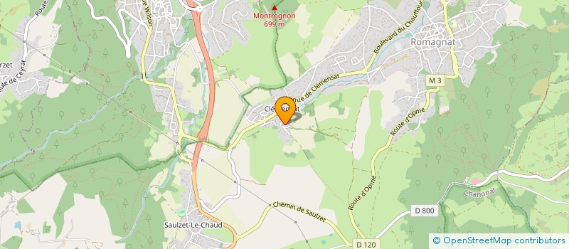 localisation de l'entreprise SCI MEILHAUD LE LUC  ROMAGNAT