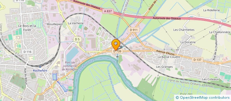 localisation de l'entreprise SCI MEILLERIES  ROCHEFORT