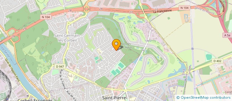 localisation de l'entreprise SCI MEILLET  SAINT-GERMAIN-LES-CORBEIL