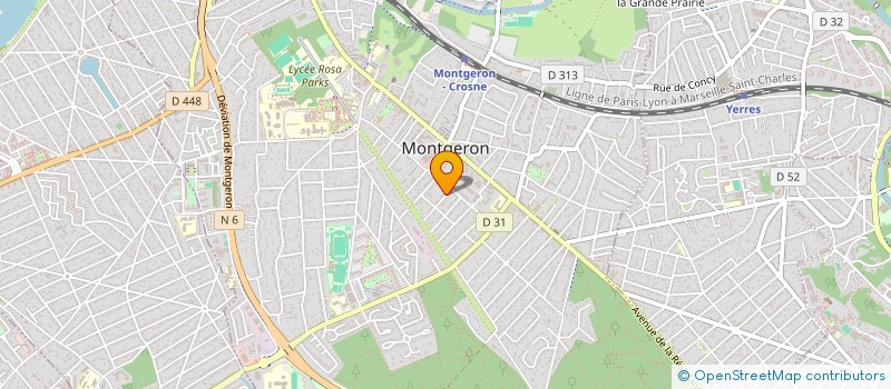 localisation de l'entreprise SCI MEINZ-KOZ  MONTGERON