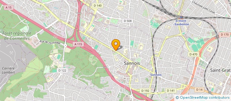 localisation de l'entreprise SCI MEIRIHO  SANNOIS