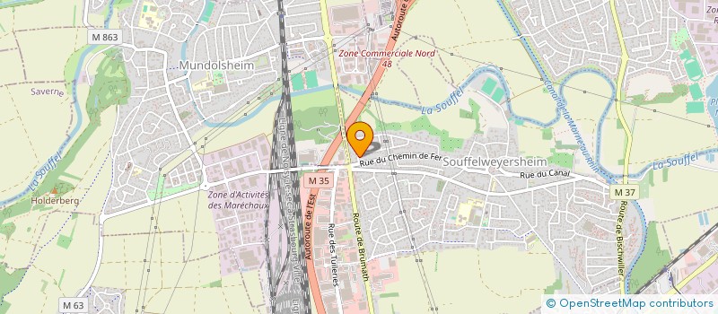 localisation de l'entreprise SCI MEISELE  SOUFFELWEYERSHEIM