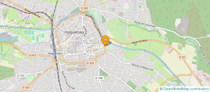 localisation de l'entreprise SCI MEISELOCKER  HAGUENAU