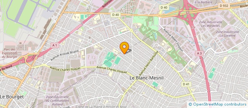 localisation de l'entreprise SCI MEISSANE à LE BLANC-MESNIL