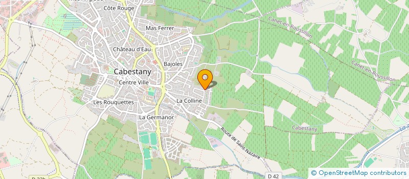 localisation de l'entreprise SCI MEJ2S  CABESTANY