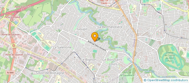 localisation de l'entreprise SCI MEJE à ORVAULT