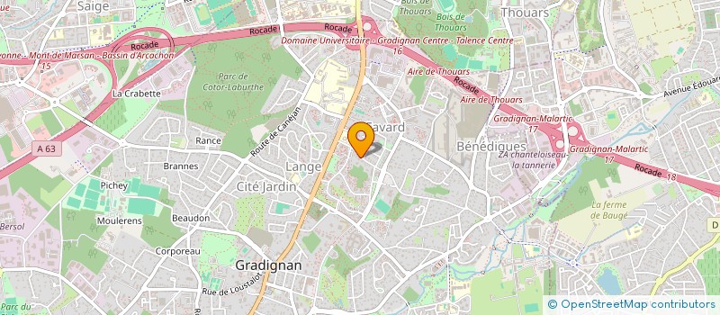 localisation de l'entreprise SCI MEL 2 à GRADIGNAN