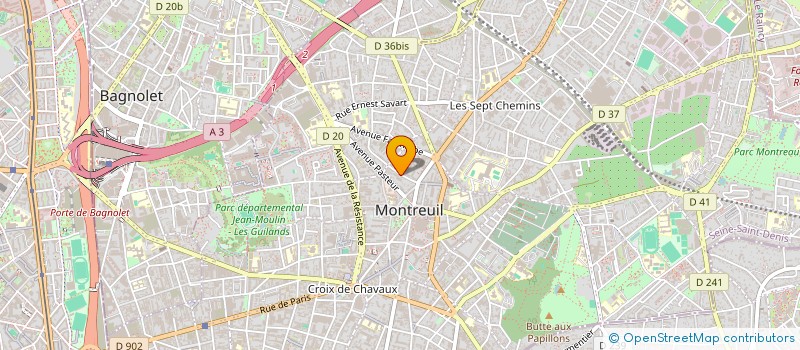 localisation de l'entreprise SCI MEL à MONTREUIL
