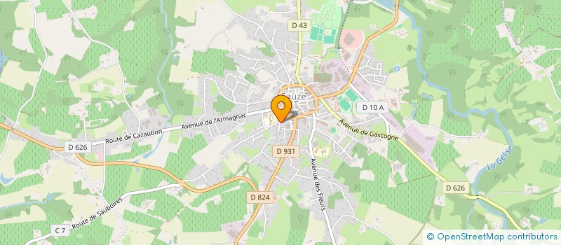 localisation de l'entreprise SCI MEL KINE  EAUZE