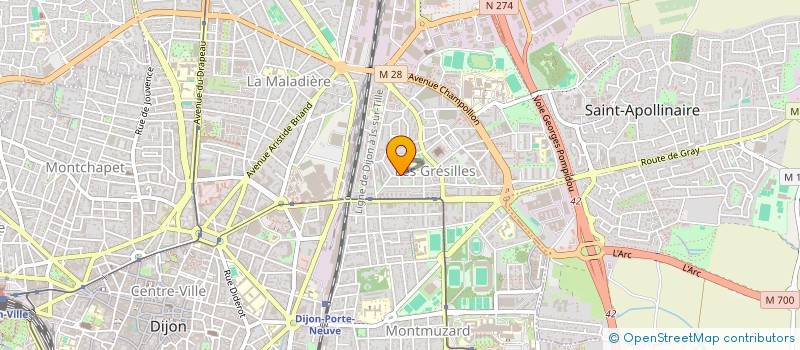 localisation de l'entreprise SCI MEL LIGAN à DIJON