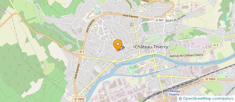 localisation de l'entreprise SCI MELAINE à CHATEAU-THIERRY