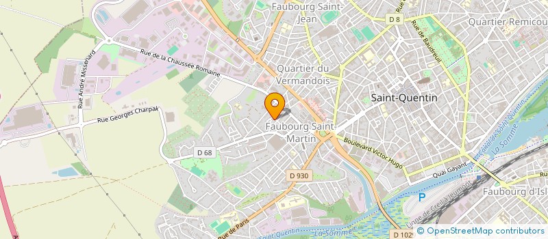 localisation de l'entreprise SCI MELAMPYRE à SAINT-QUENTIN